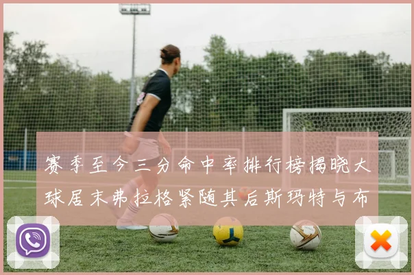 赛季至今三分命中率排行榜揭晓大球居末弗拉格紧随其后斯玛特与布克入前十